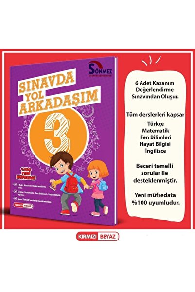 Kırmızı Beyaz Yayınları Sınavda Yol Arkadaşım 3