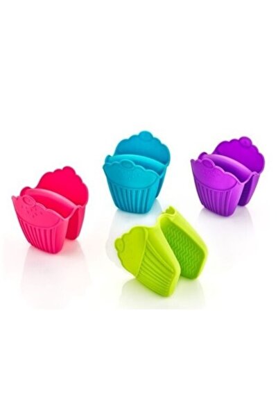 Hyd Cupcake Shaped Luxury Colored Oven Gloves - Assortment Colors