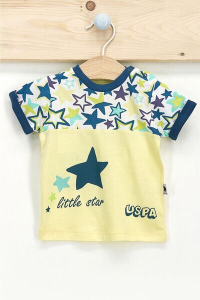U.S. Polo Assn. Base. Polo Assn Licensed White Baby Boy T-shirt Set