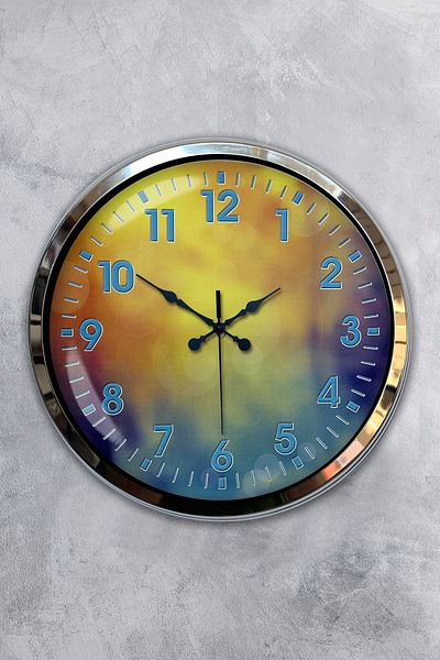 Kasva Concept Δώρο Ρολόι τοίχου 40 εκ. Chrome Metal Venus