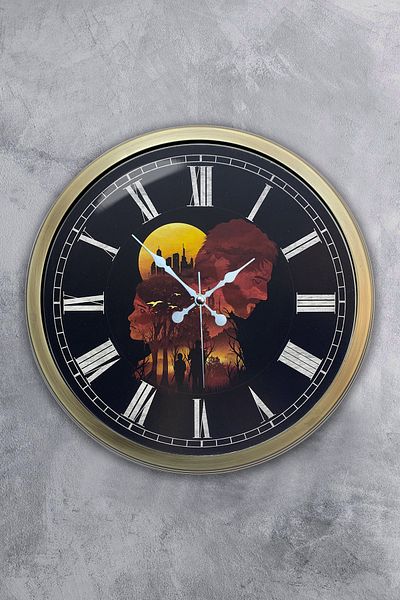 Kasva Concept 40 cm Tumbled Metal Separate World Wall Clock