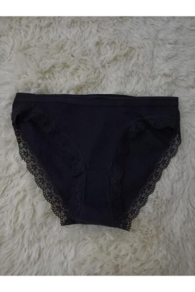 Tutku Kadın Kırmızı Jakarlı Likralı Dantelli Külot  6'lı