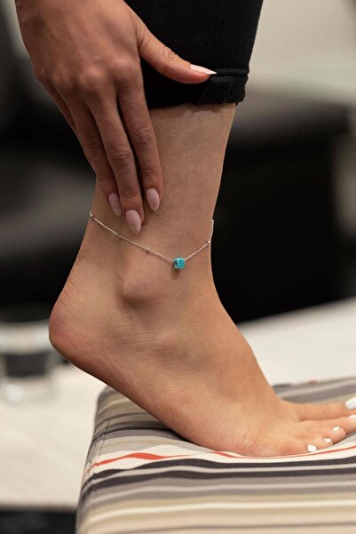 Marvin Mavi Boncuk Model Toplu Gümüş Italyan Halhal