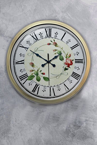 Dream Gift هدية ساعة حائط معدنية عتيقة مقاس 40 سم