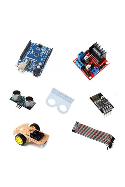 Fortor Arduino Wifi Ve Engelden Kaçan Robot Araba Kiti - 2wd