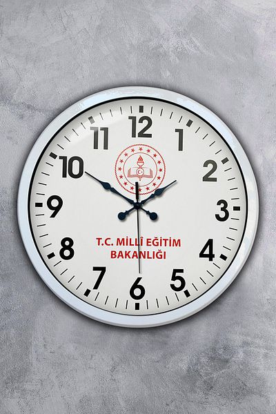 Kasva Concept 40 cm White Metal National Training Wall Clock