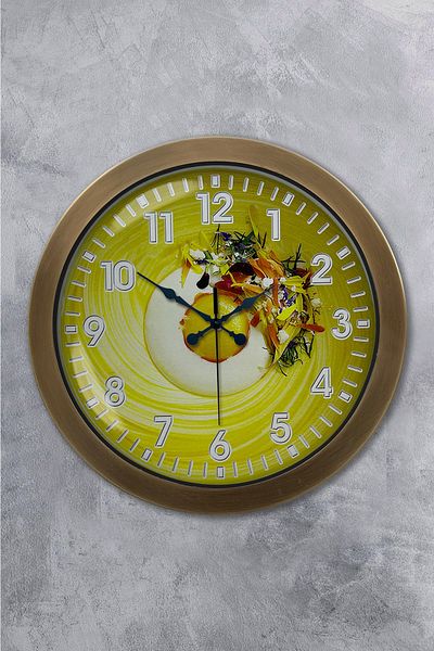 Kasva Concept Cadou 36 Cm Ceas de Perete Bucătărie Metal Antic