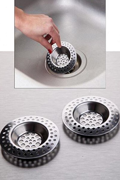 Genel Markalar Paslanmaz Çelik 2'li Iri Delikli Lavabo Süzgeci