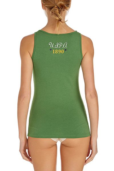 U.S. Polo Assn. Women's Green Tank Top U.S 01.66055
