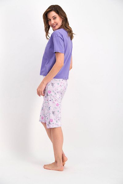 ROLY POLY 2477 Love Summer Women's Shorts Set - Purple