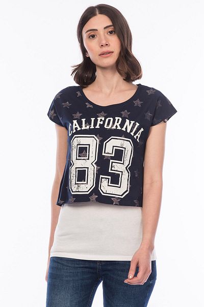 Koton Tricou damă bleumarin 5YAL11282OK
