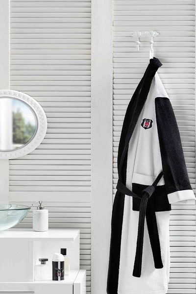 Lisanslı Βαμβακερό μπουρνούζι Beşiktaş Logo - 71078673