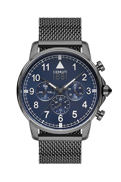 Cerruti 1881 Cra081su03mu Quartz 43 Mm Siyah Hasır Kordonlu Erkek Kol Saati