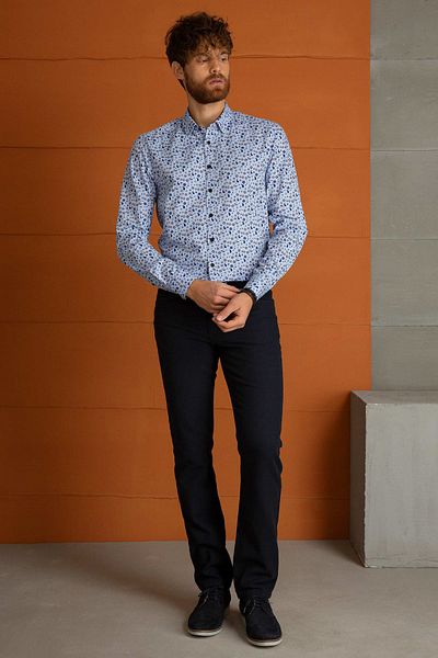 Pierre Cardin Μπλε Slim Fit πουκάμισο - Κομψό και άνετο