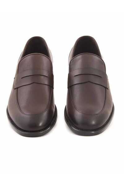 KEMAL TANCA Hakiki Deri Kahve Erkek Loafer Ayakkabı 191KTE483 9775
