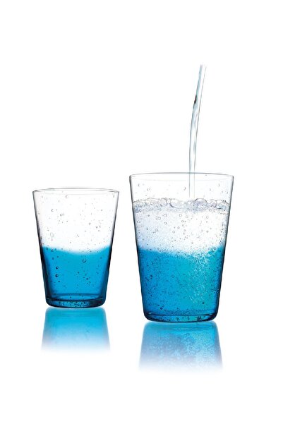 Luminarc Water Bar Sparkling Blue Soft Drink Glass 36 Cl Set of 6 J6201