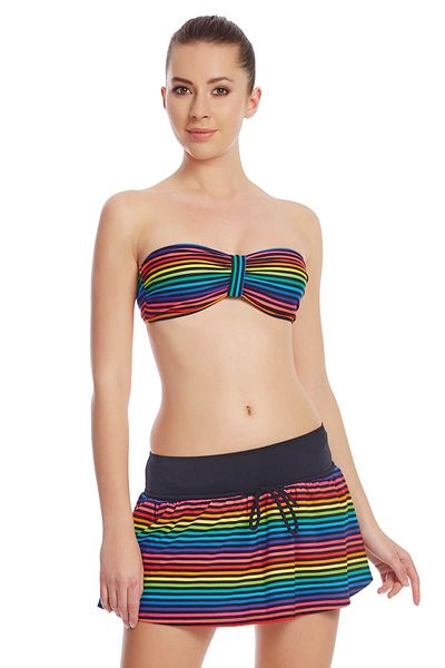 Dagi Fustă de plajă cu dungi subțiri pentru femei B01160540