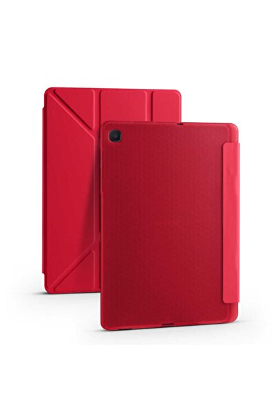 Nezih Case Samsung Tab A7 T500 Uyumlu Tri Folding Kalem Bölmeli Standlı Pu De...