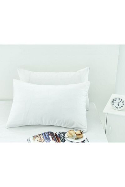 mer-tim ezberbozan ev tekstili 2-Piece Pillow Protector Liquid-Proof Zippered Mattress Pad 50 X 70 Cm