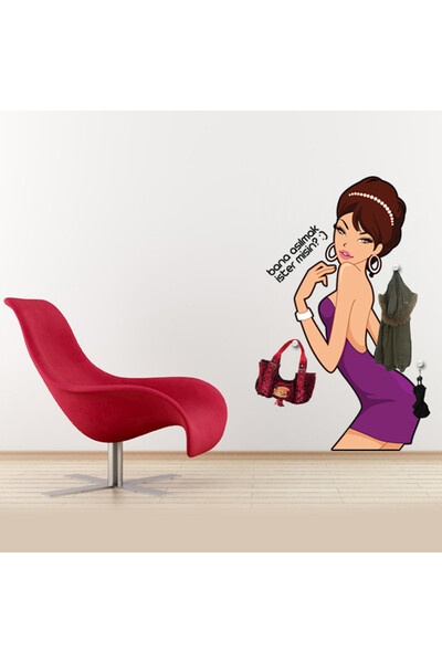 Tilki Dünyası Do You Want To Hit Me Wall Sticker