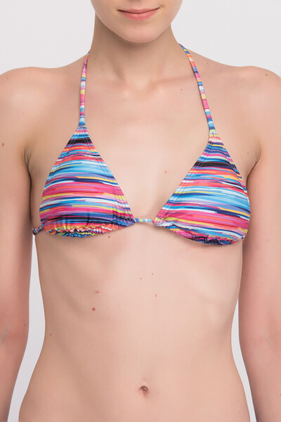Yamamay Kadın Desenli Üçgen Bikini Üstü CTFD102B28