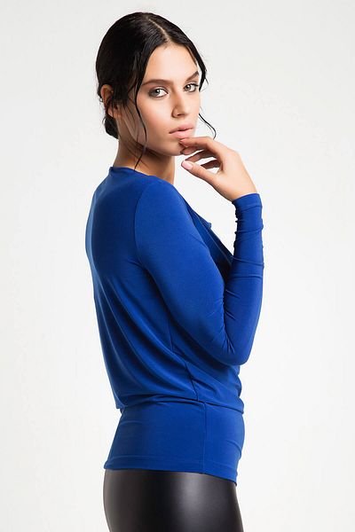 Laranor Bluză de damă Saks cu guler din dantelă 16L4996