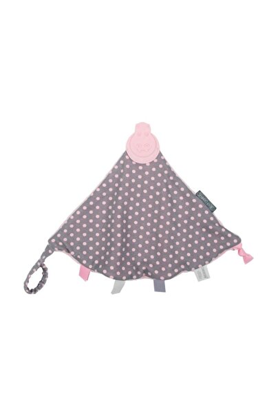 CHEEKY CHOMPERS Comfortchew Diş Kaşıyıcılı Uyku Arkadaşı Polka Dot Pink