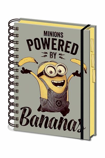 Pyramid International A5 Project Notebook Despicable Me Powered By Bananas SR71861