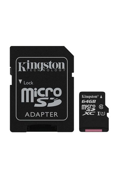 Kingston 64Gb Micro Sd C10 Memory Card - 80Mb/S Sdcs