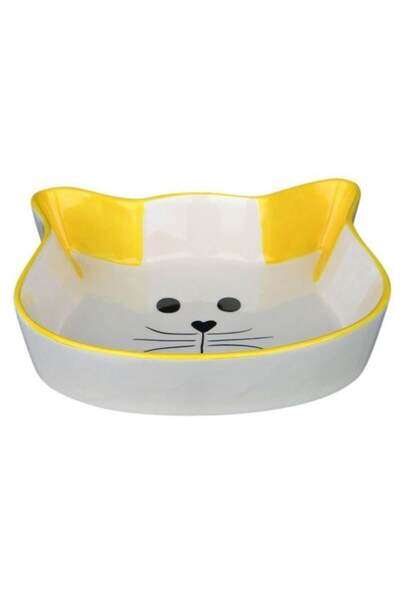 Trixie Seramik Kedi Mama Ve Su Kabı Kedi Şekilli 0.25 Lt 12 Cm - 24494
