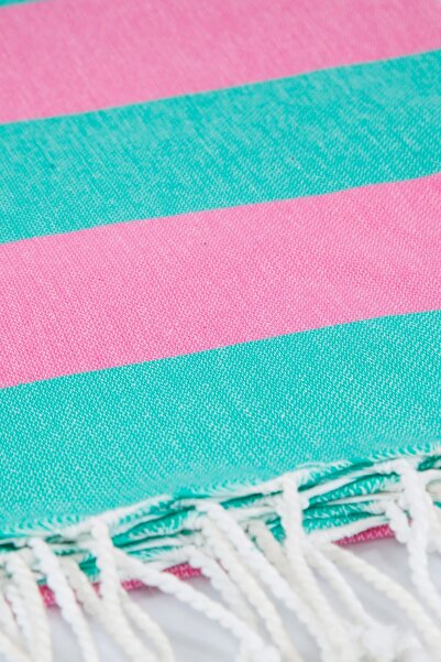 Bedinn Peshtemal Poseidon Πράσινο-Ροζ Pst187