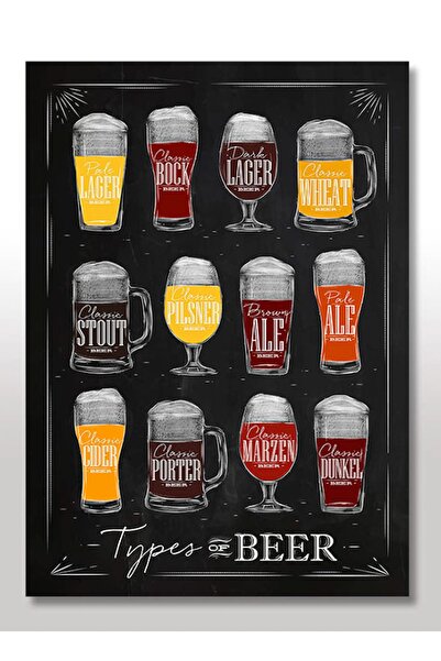 Cakatablo 25cmX35cm Ahşap Tablo Bira Kitleri