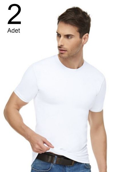 Tutku Elit Ανδρικό εσώρουχο 2 τεμαχίων Lycra Cotton 0 γιακά