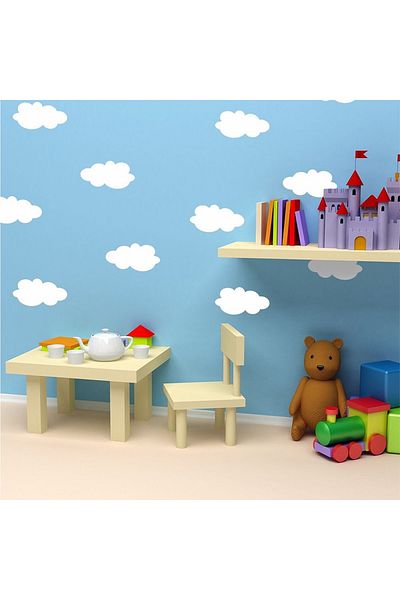 Tilki Dünyası Clouds Kids Room Sticker