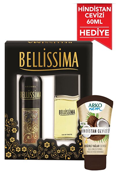Bellissima Parfüm Edt 60 ml + Deodorant 150 ml + Arko Nem Krem  Kadın Parfüm Seti 507638-H