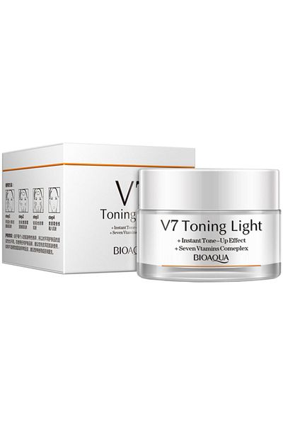 Bioaqua V7 Toning Light - 50 gr White and Bright Appearance Cream Moisturizer