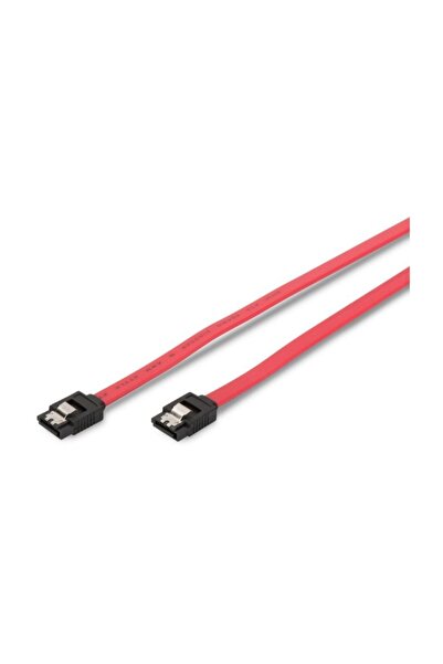 Assmann SATA bağlantı kablosu, L-tip,mandallı Dişi/Dişi, 0,5m, düz, SATA II/I...