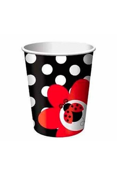 Kazanabil Set of 8 Ladybug Themed Paper Cups