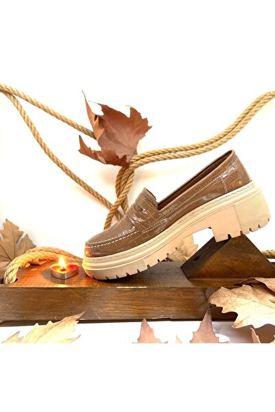 New Optimal Loafer Ortopedik Kadın Günlük Ayakkabı- Vizon