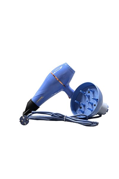 POWERTEC Tr-501+Professional Hair Dryer and Blow Dryer with Colorful Volume Diffuser Head Blue Color