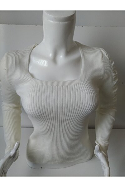 anne moda ankara 36 розмір, квадратний виріз, деталізовані рукави, стильний трикотажний боді