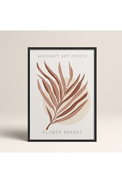 HOMEPACK Modele colorate abstracte cu cadru laminat negru Pictură de artă mod...