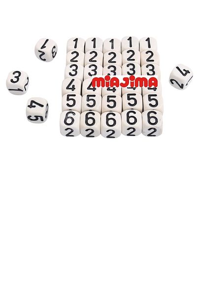 Miajima Imported Melamine Numbered Okey Numbered Okey Numbered Okey 35 Pieces