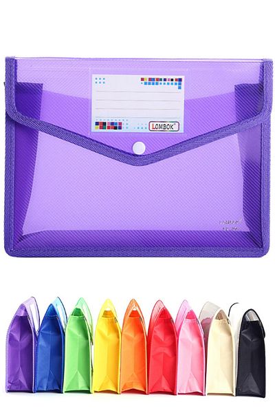 Vox Art Purple A5 Briefcase - Pp Bellows Bag 2 Pieces