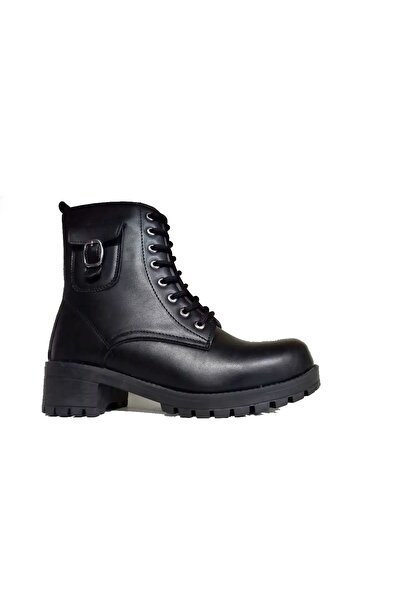 Vanessa Γυναικείες χειμερινές αδιάβροχες μπότες με φερμουάρ από καουτσούκ, μαύρο χρώμα, επίπεδη σφήνα, καθημερινές κλασικές γυναικείες μπότες