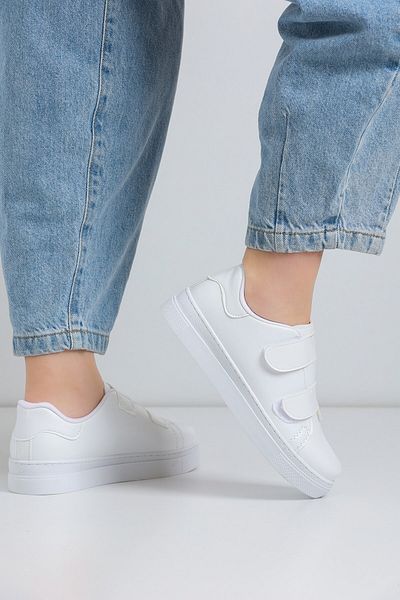 ALTUNTAŞ Μοντέλο Unisex Velcro Outdoor Sneaker - Λευκό