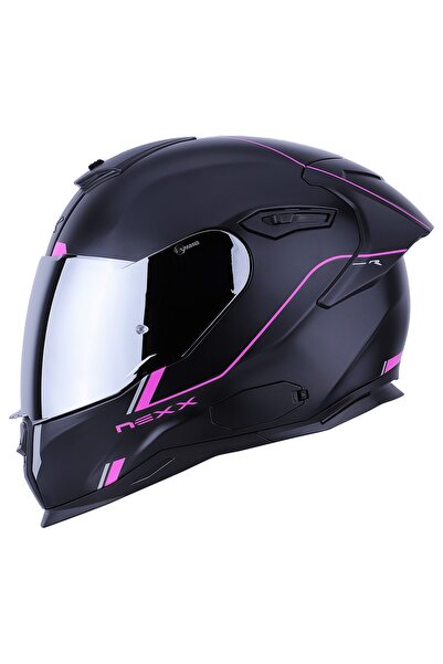 Nexx Sx.100r Frenetıc Mat Pembe-siyah Kask
