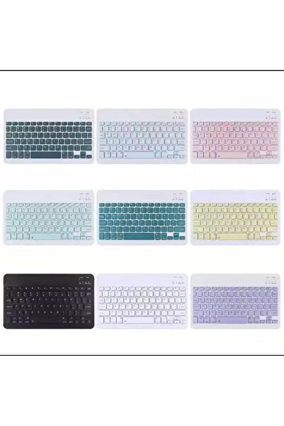 Alfa MEC Ipad 10. Nesil 10.9 2022 Uyumlu Kablosuz Bluetooth Q Klavye A2696 A2757 A2777