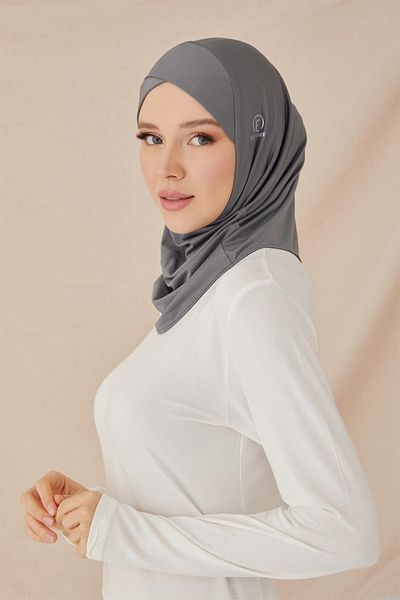 ELF PRIVE Cross Hijab Bonnet-anthracite