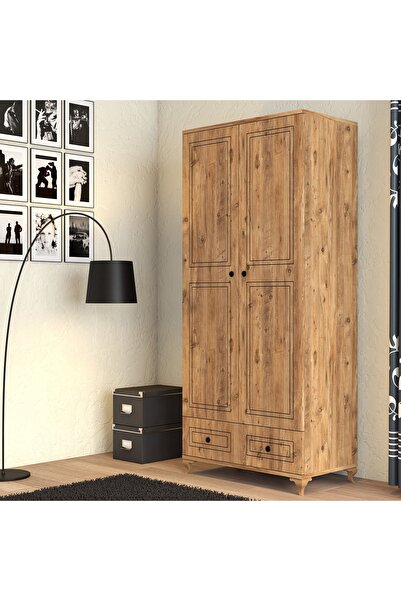 Moxen Mobilya Dc2 Kapılı Çekmeceli Dolap